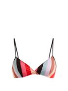 Matchesfashion.com Solid & Striped - The Brigitte Striped Bikini Top - Womens - Multi Stripe