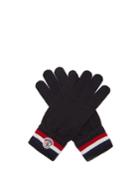 Moncler Virgin Wool Logo Gloves