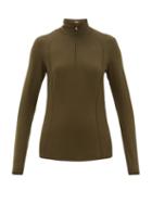 Matchesfashion.com Bogner - Madita Half Zip Thermal Top - Womens - Khaki