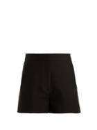 Matchesfashion.com Valentino - Tailored Crepe Shorts - Womens - Black