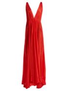 Kalita Clemence Silk-habotai Maxi Dress