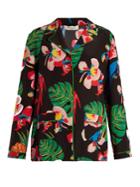 Valentino Tropical Dream-print Silk Crepe De Chine Shirt