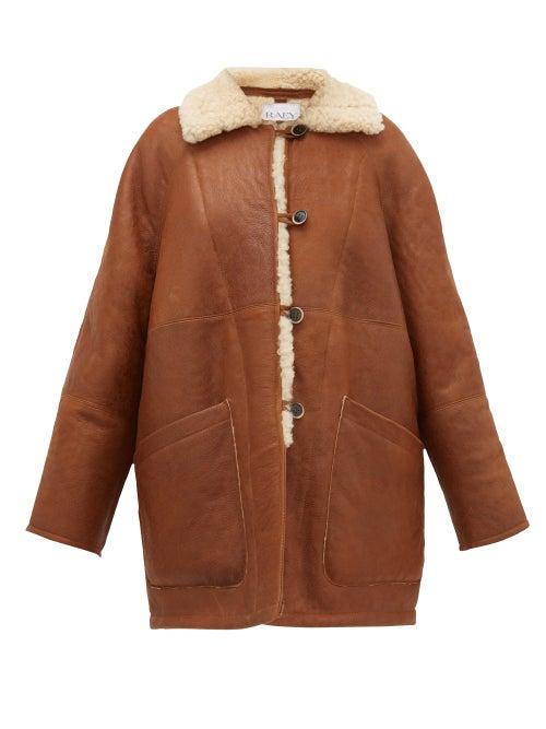 Matchesfashion.com Raey - Oversized Shearling Coat - Womens - Tan