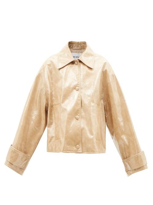 Stand Studio - Charleen Coated Faux-leather Jacket - Womens - Beige