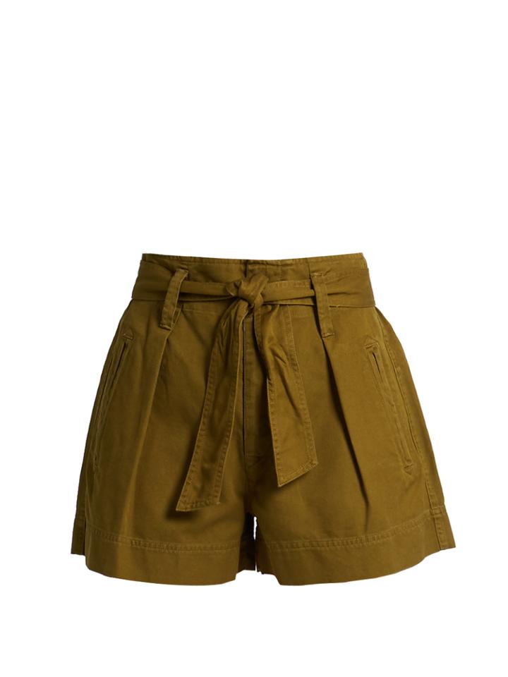 Isabel Marant Étoile Oscar Tie-waist Cotton Shorts