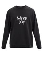 Matchesfashion.com More Joy By Christopher Kane - More Joy-print Cotton-jersey Sweatshirt - Mens - Black