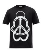 5 Moncler Craig Green - Logo-print Cotton-jersey T-shirt - Mens - Black