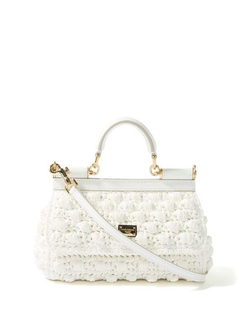 Dolce & Gabbana - Sicily Small Crochet Bag - Womens - White