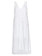 Matchesfashion.com Frame - Savannah Ruched-crepe Midi Dress - Womens - White