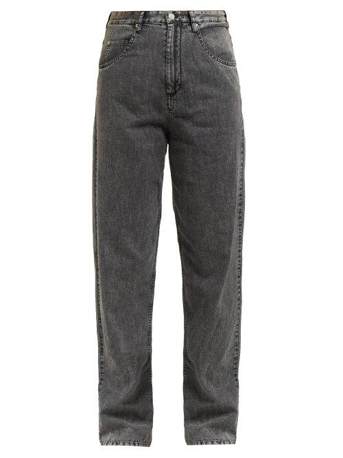 Matchesfashion.com Isabel Marant - Lex Straight Leg Jeans - Womens - Grey