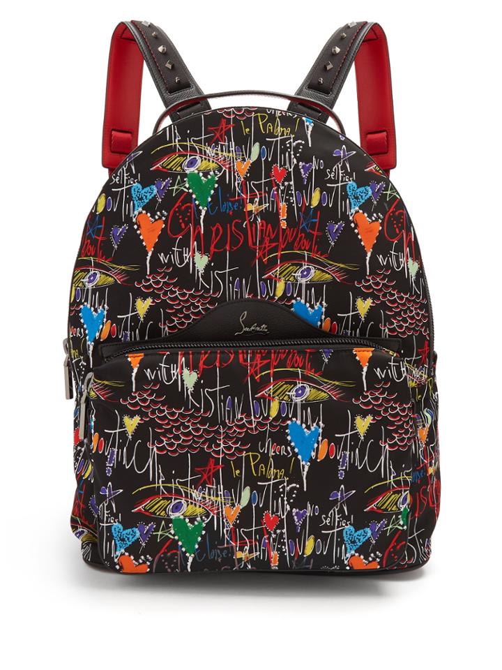 Christian Louboutin Loubitag Printed Backpack