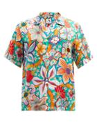 Matchesfashion.com Endless Joy - Flora Floral-print Silk Shirt - Mens - Multi