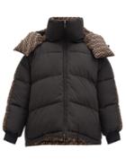 Matchesfashion.com Fendi - Reversible Ff-monogram Down-filled Shell Jacket - Womens - Black Multi