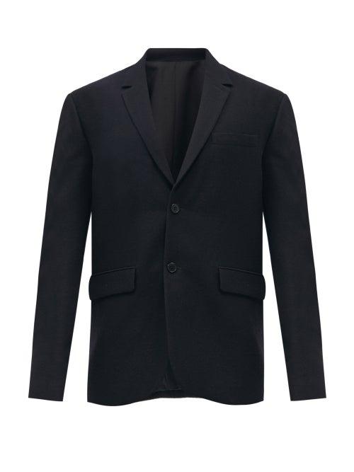 Raey - Loose-fit Virgin-wool Textured Blazer - Mens - Navy