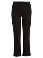 Matchesfashion.com Osman - Yasmin Kick Flare Wool Cropped Trousers - Womens - Black
