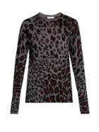 Equipment Sloane Cheetah-print Cashmere Sweater