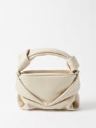 Staud - Kiss Leather Clutch Bag - Womens - Cream