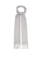 Alexander Mcqueen - Fringed Marled-cashmere Scarf - Mens - Grey