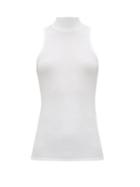 Matchesfashion.com Atm - High-neck Ribbed-jersey Top - Womens - White