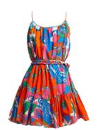 Matchesfashion.com Rhode Resort - Nala Floral Print Tiered Mini Dress - Womens - Multi