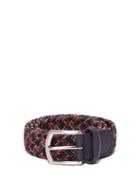 Matchesfashion.com Anderson's - Woven Elasticated Belt - Mens - Green Multi