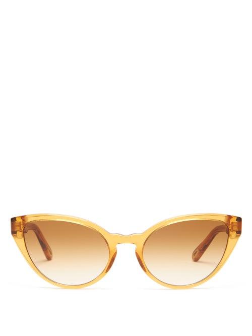 Matchesfashion.com Chlo - Willow Cat-eye Acetate Sunglasses - Womens - Brown