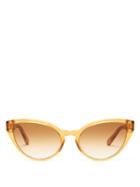 Matchesfashion.com Chlo - Willow Cat-eye Acetate Sunglasses - Womens - Brown