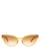 Matchesfashion.com Chlo - Willow Cat-eye Acetate Sunglasses - Womens - Brown