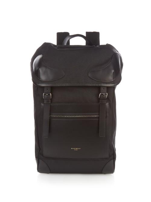 Givenchy Canvas And Leather Backpack