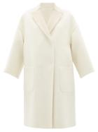 Matchesfashion.com Brunello Cucinelli - Reversible Brushed-cashmere Coat - Womens - Ivory Multi
