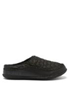 Matchesfashion.com Sorel - Lanner Ridge Quilted-shell And Leather Slippers - Mens - Black