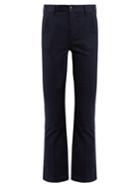 Frame Le Crop Mini Boot Stretch-cotton Chino Trousers