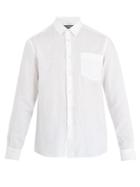 Vilebrequin Caroubis Point-collar Linen Shirt