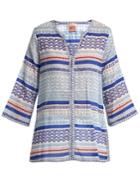 Le Sirenuse, Positano Geometric Sea-print Cotton Shirt