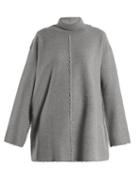 Matchesfashion.com Stella Mccartney - Roll Neck Raw Seam Wool Sweater - Womens - Grey