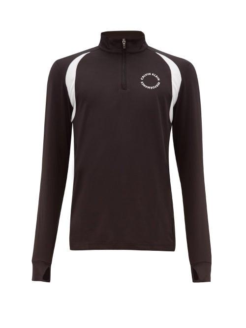 Matchesfashion.com Calvin Klein Performance - Long Sleeve Performance T Shirt - Mens - Black
