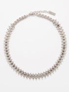 Saint Laurent - Square And Spikes Necklace - Womens - Silver