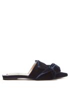 No. 21 Bow-front Velvet Slipper Shoes
