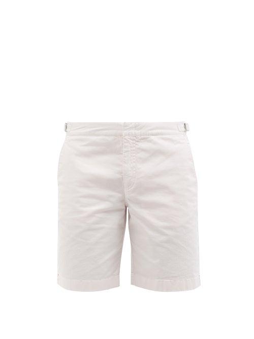 Orlebar Brown - Dane Iii Cotton-blend Twill Shorts - Mens - Light Pink