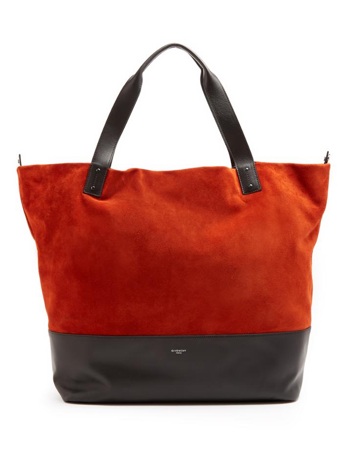 Givenchy Wave Bi-colour Suede And Leather Tote