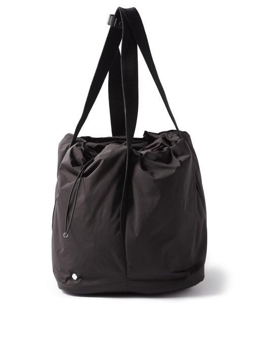 The Row - Drew Nylon Drawstring Tote Bag - Womens - Black