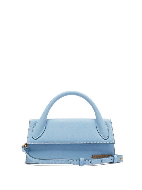 Matchesfashion.com Jacquemus - Chiquito Grained-leather Cross-body Bag - Womens - Light Blue