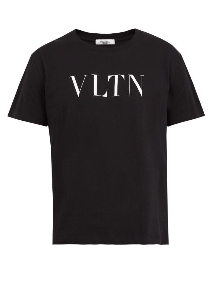 Valentino Logo-print Crew-neck Cotton T-shirt