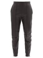 Matchesfashion.com Isabel Marant - Bleeta Tapered Leather Trousers - Womens - Black