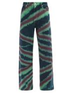 Matchesfashion.com Eckhaus Latta - Tie-dye Striped Denim Jeans - Mens - Multi