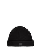 Matchesfashion.com Acne Studios - Kansy Face Wool Blend Beanie Hat - Mens - Black