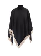 Eres - Martin Roll-neck Cashmere Poncho - Womens - Black Brown