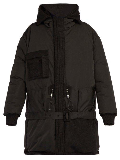 Matchesfashion.com Raf Simons - Reversible Down Filled Hooded Parka - Mens - Black