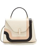 Matchesfashion.com Valextra - Iside Medium Grained Leather Bag - Womens - White Multi