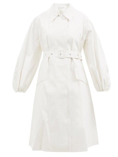 Cecilie Bahnsen - X Mackintosh Helen Bonded-cotton Coat - Womens - Ivory